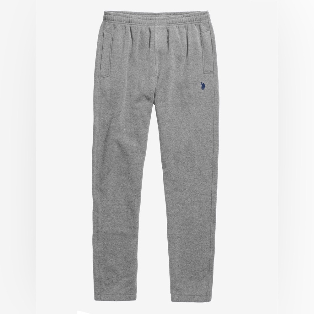 Ralph Lauren Polo Assn. Gray Fleece Sweatpants with Drawstring